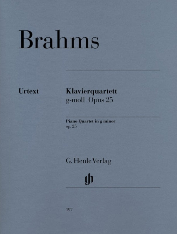 Piano Quartet No 1 Op 25 G Min Piano Violin Viola Vc (Set Of Parts) Book