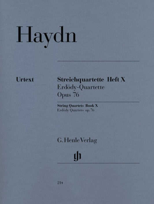 Haydn - String Quartets Book 10 Op 76 Nos 1-6 (Set Of Parts) Book
