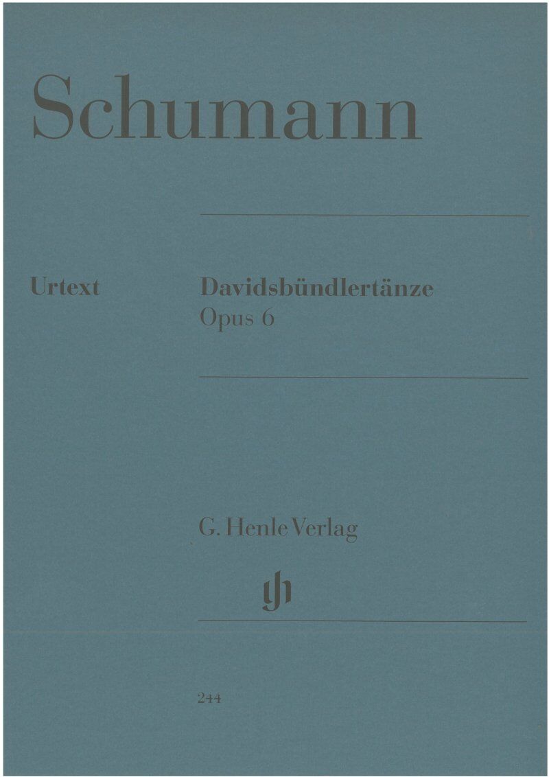 Schumann - Davidsbundlertanze Op. 6 Urtext for Piano Solo, 60 Pages, G. Henle Verlag