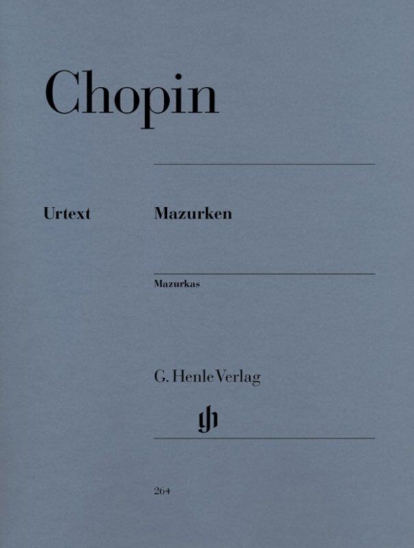 Chopin Mazurkas Urtext for Piano Solo, Editor Ewald Zimmermann, Fingering Hans-Martin Theopold, 192 Pages, Intermediate to Advanced Level