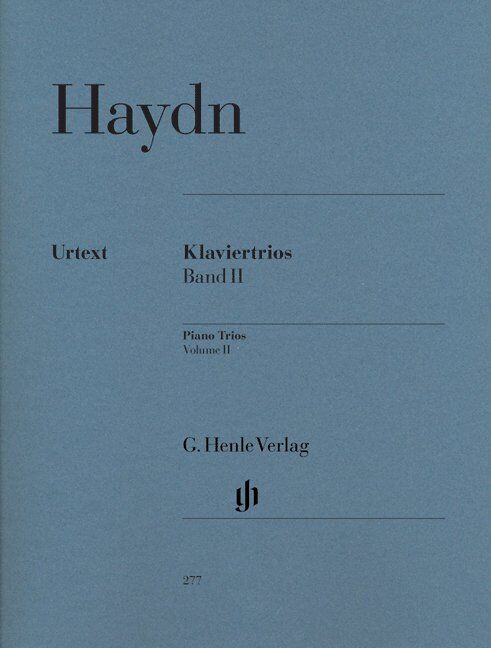 Piano Trios Volume 2 by Joseph Haydn for Piano, Violin, Cello - G. Henle Verlag, 294 Pages