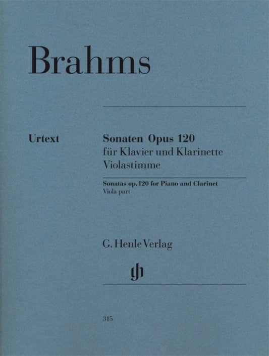 Sonatas Op 120 No 1 And 2 Viola Pt (Softcover Book)