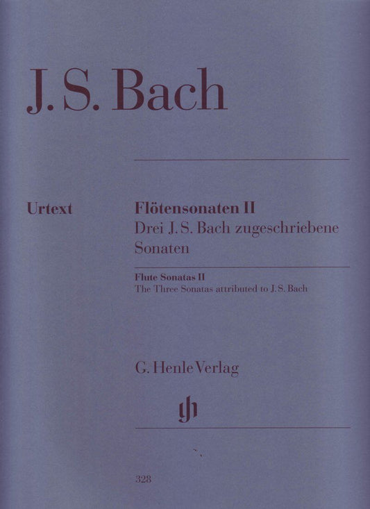 Bach - Flute Sonatas Vol 2, Urtext Edition for Flute and Harpsichord with Violoncello Part, G. Henle Verlag, 58 Pages