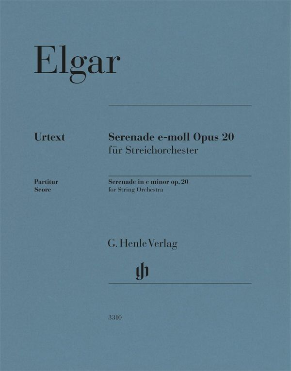 Elgar Serenade in E Minor Op. 20 String Orchestra Full Score by G. Henle Verlag