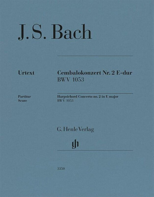 Bach - Harpsichord Concerto No 2 E Major BWV 1053 Full Score by G. Henle Verlag, 54 Pages