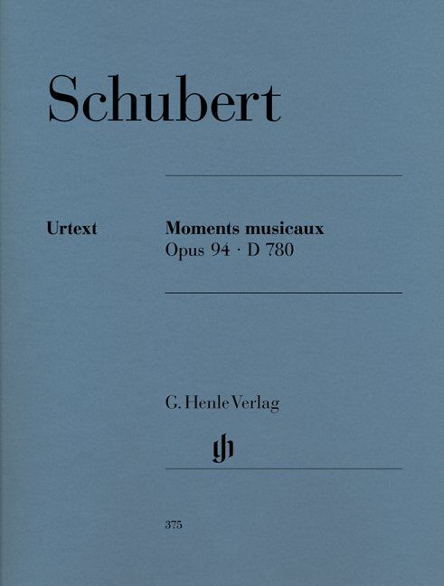 Schubert Moments Musicaux Op. 94 D 780 Urtext Edition for Piano Solo