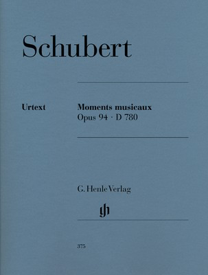 Schubert - Moments Musicaux Op. 94 D780 - Piano Solo Sheet Music Henle HN375
