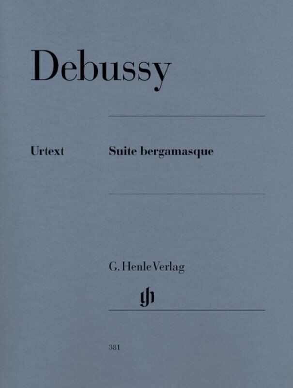 Debussy - Suite Bergamasque Urtext Edition for Piano Solo, Edited by Heinemann, 32 Pages