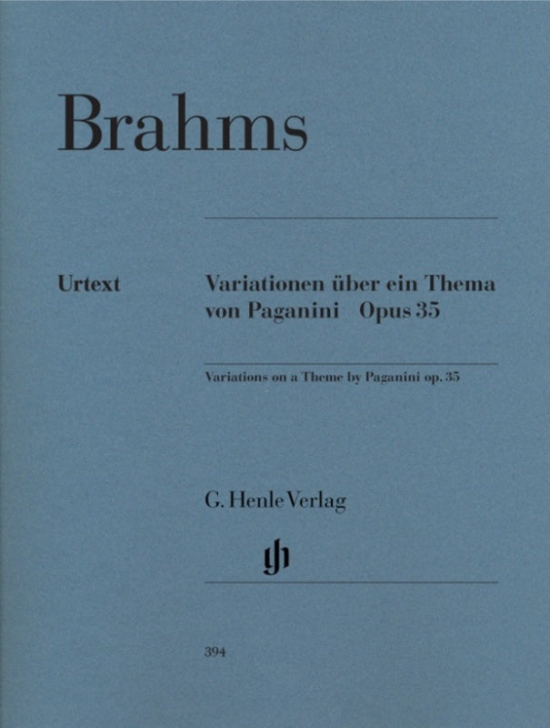Variations On A Theme Of Paganini Op 35 (Softcover Book)