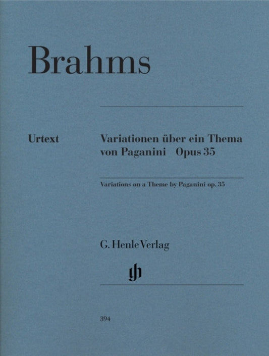 Variations On A Theme Of Paganini Op 35 (Softcover Book)
