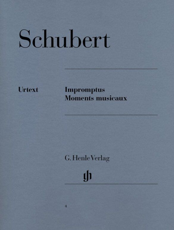 Schubert - Impromptus and Moments Musicaux Urtext Edition for Piano by Walter Gieseking