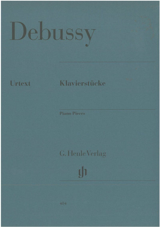 Debussy Piano Pieces by G. Henle Verlag - 58 Pages, Piano Solo Edition