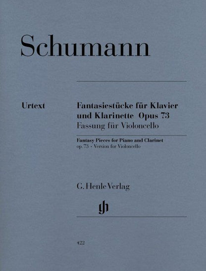 Schumann Fantasy Pieces Op. 73 for Cello and Piano, Urtext Edition, Edited by Ernst Herttrich, G. Henle Verlag, 38 Pages — view 2