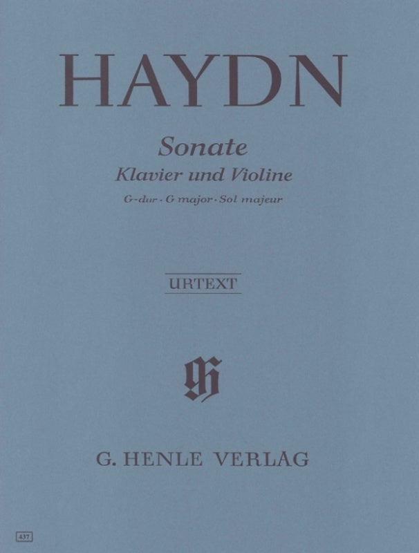 Sonata Hob 15 No 32 G Violin Piano (Softcover Book)