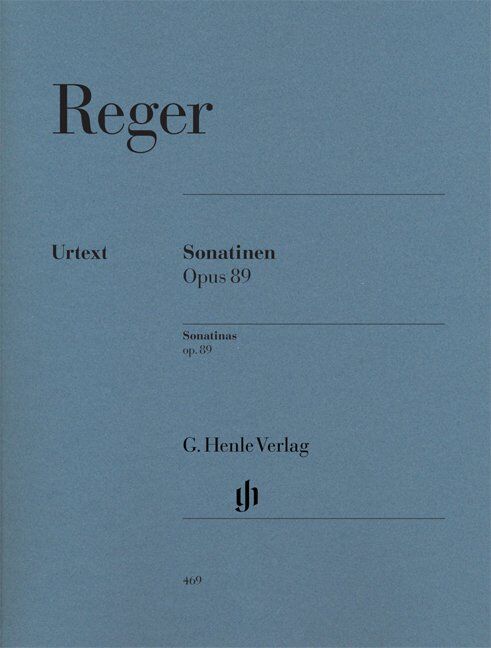 Sonatinas Op 89 by Max Reger for Piano Solo, Published by G. Henle Verlag, 103 Pages