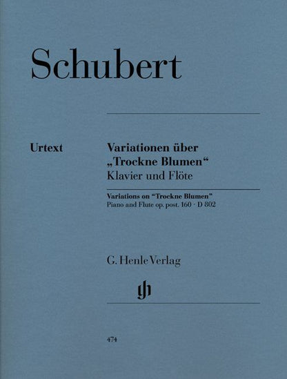 Schubert Variations on Trockne Blumen E minor Op. 160 for Flute and Piano — view 2