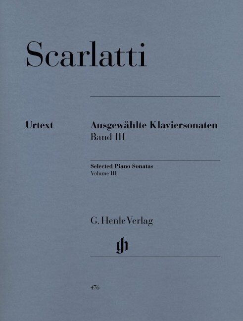 Scarlatti Selected Piano Sonatas Volume 3 Ed Johnsson