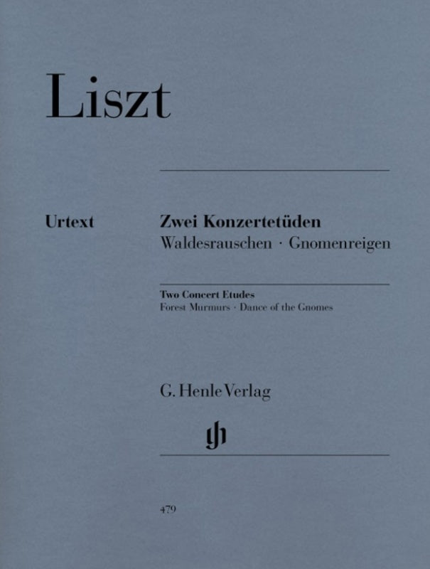 Liszt - 2 Concert Studies (Softcover Book)