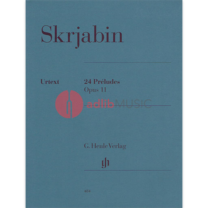 24 Preludes Op. 11 for Piano Solo - Urtext Edition by Alexander Scriabin, Edited by Valentina Rubcova — view 2