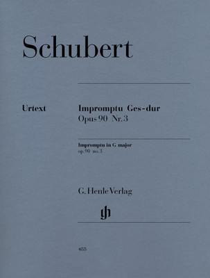 Schubert Impromptu in G Flat Major Op 90 No 3 D 899 Piano Sheet Music Edition