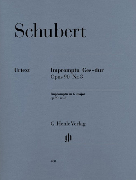Schubert - Impromptu Op 90 No 3 G Flat (Softcover Book)