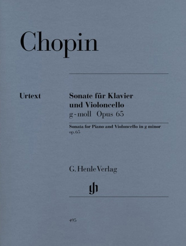 Sonata Op 65 G Min Vlc Piano Urtext (Softcover Book)