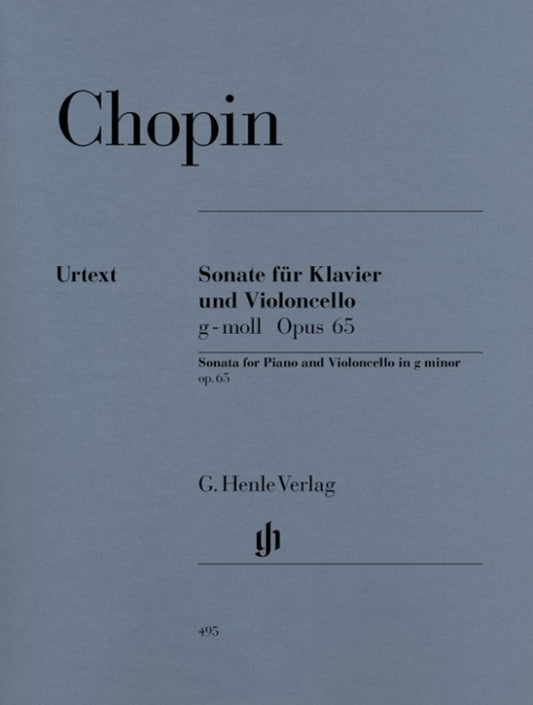 Sonata Op 65 G Min Vlc Piano Urtext (Softcover Book)