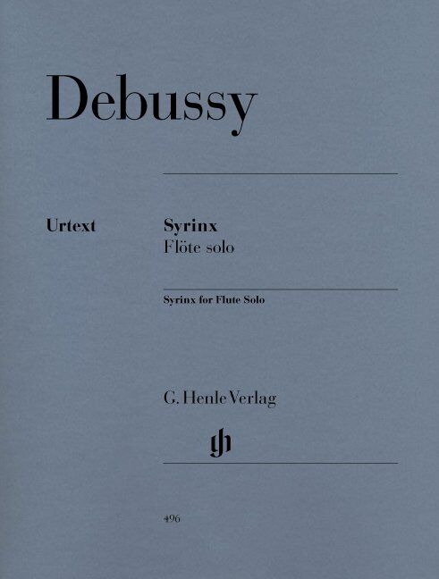 Debussy - Syrinx for Flute Solo, G. Henle Verlag, 4 Pages, Advanced Level