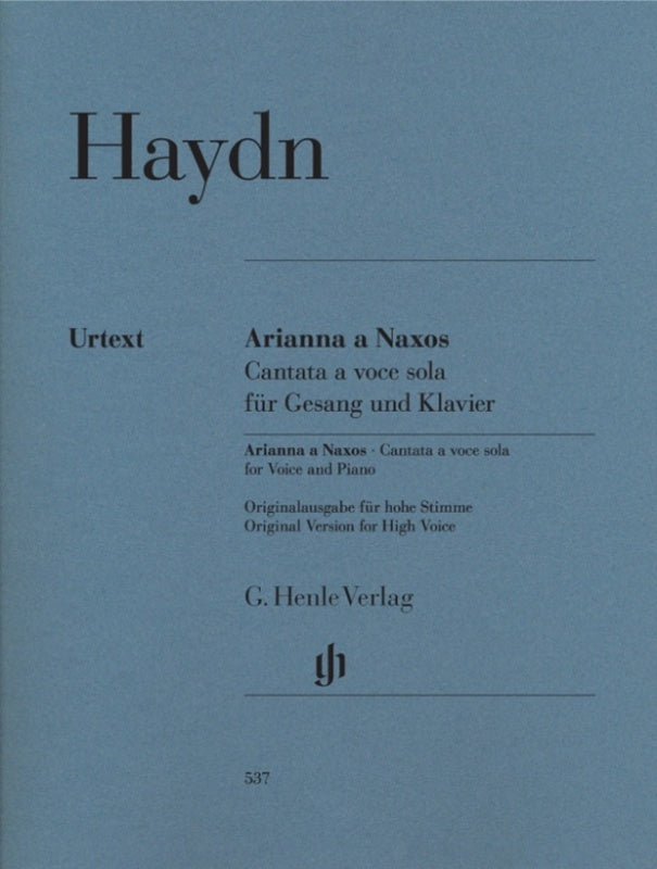 Arianna A Naxos Cantata Hob 26B No 2 Vce/Piano (Softcover Book)
