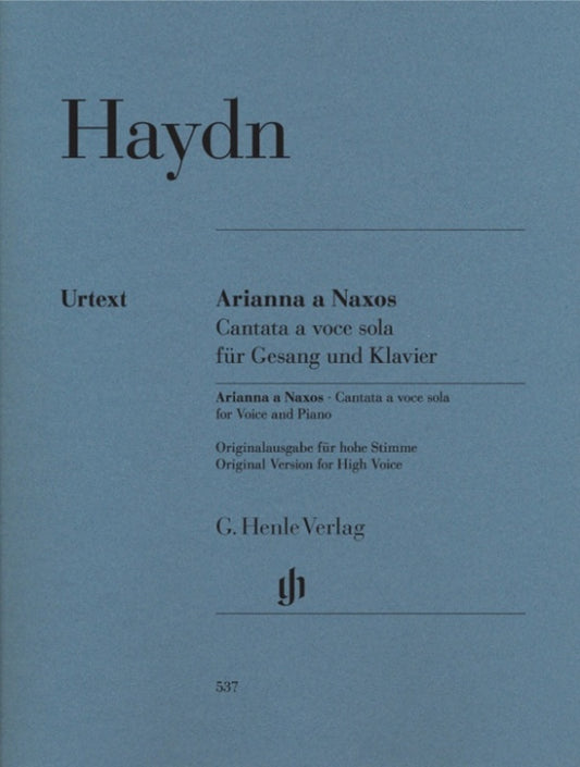 Arianna A Naxos Cantata Hob 26B No 2 Vce/Piano (Softcover Book)
