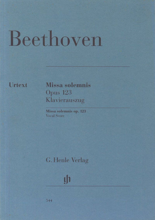 Missa Solemnis Op 123 Vocal Score by Beethoven, 140 Pages, G. Henle Verlag