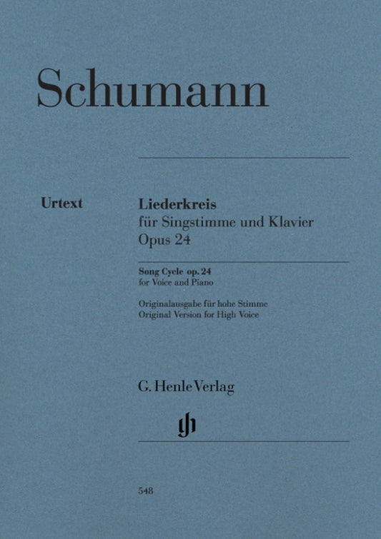Liederkreis Op 24 High (Softcover Book)