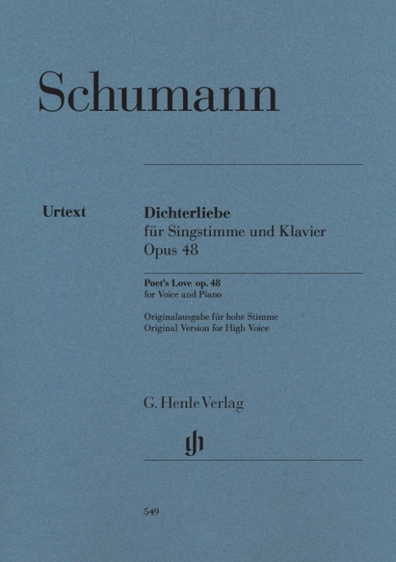 Dichterliebe Op 48 High (Softcover Book)