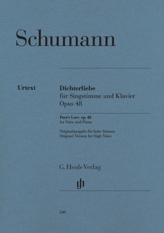 Dichterliebe Op 48 High (Softcover Book)
