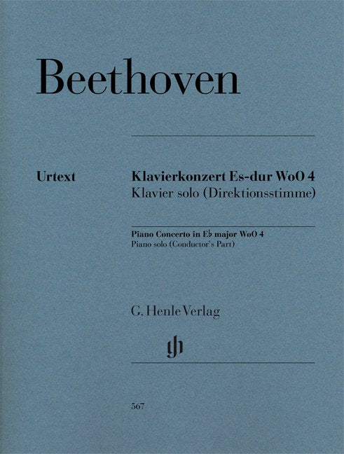 Beethoven: Concerto in E Flat, WoO 4 — Piano Solo (G. Henle Verlag)