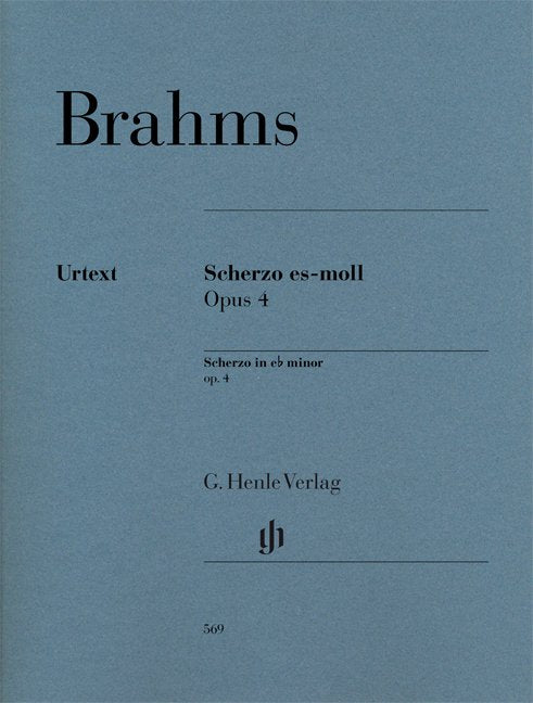 Brahms: Scherzo in E Flat Minor, Op. 4 — Piano Solo (G. Henle Verlag)