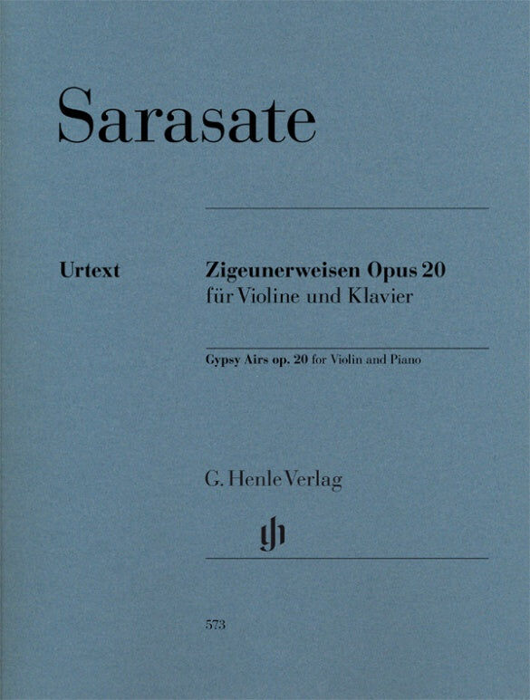 Sarasate Gypsy Airs Op 20 Violin/Piano Accompaniment Henle HN573