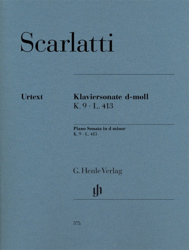 Piano Sonata In D Minor K9 L 413 (Softcover Book)