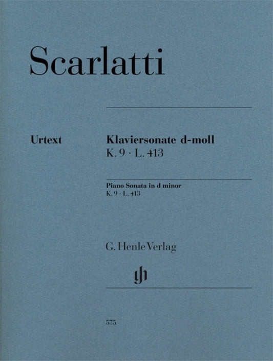 Piano Sonata In D Minor K9 L 413 (Softcover Book)
