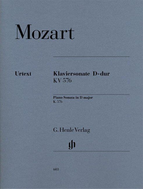 Mozart Piano Sonata D Major K 576 Urtext for Piano Solo by G. Henle Verlag — view 2