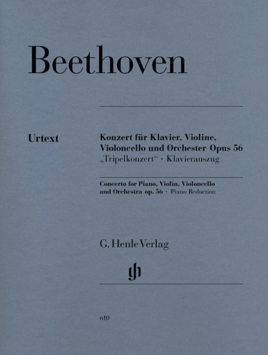 Triple Concerto Op 56 C Piano Violin Vc (Music Score/Parts) Book