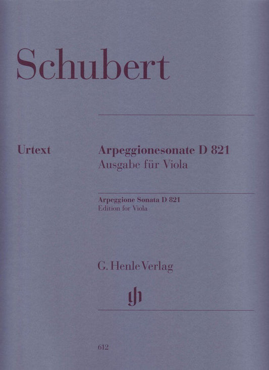 Schubert - Sonata in A Minor D 821 for Arpeggione and Piano, Viola Edition