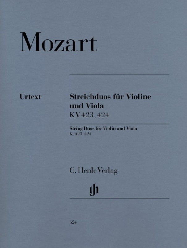 Mozart - String Duos K 423 K 424 Violin/Viola (Softcover Book)