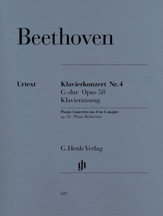 Beethoven - Concerto No 4 Op 58 G 2P4H Urtext (Softcover Book)