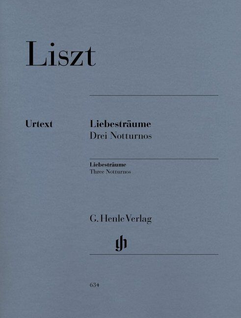 Liebestraum Nocturnes 1-3 for Piano Solo by Franz Liszt, G. Henle Verlag, 23 Pages — view 2