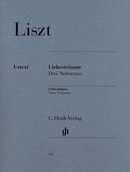 Liebestraum Nocturnes 1-3 for Piano Solo by Franz Liszt, G. Henle Verlag, 23 Pages — view 2