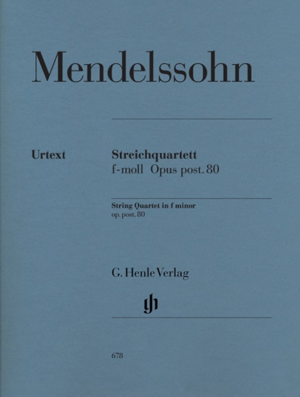 String Quartet F Min Op Posth 80 2Violin Viola Vc (Set Of Parts) Book