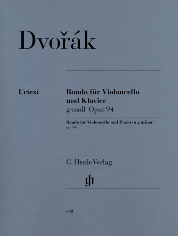 Dvorak - Rondo G Minor Op 94 Cello/Piano Urtext (Softcover Book)