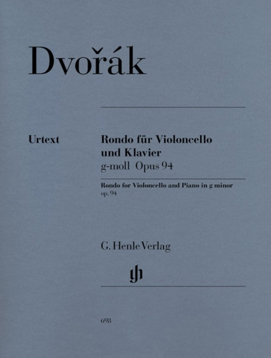 Dvorak - Rondo G Minor Op 94 Cello/Piano Urtext (Softcover Book)