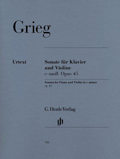Violin Sonata C Minor Op. 45 by Edvard Grieg - Urtext Edition, G. Henle Verlag, 108 Pages — view 2